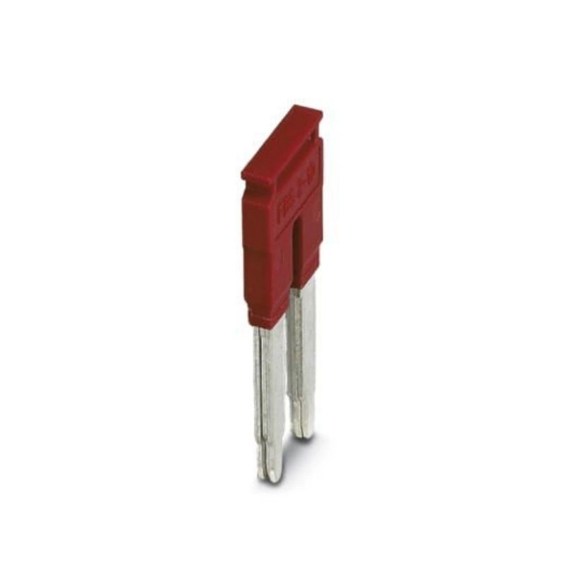 Puente enchufable de 2 polos 10,2mm rojo para borne